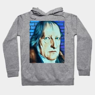Georg Wilhelm Friedrich Hegel Abstract Portrait | Georg Wilhelm Friedrich Hegel Artwork 6 Hoodie